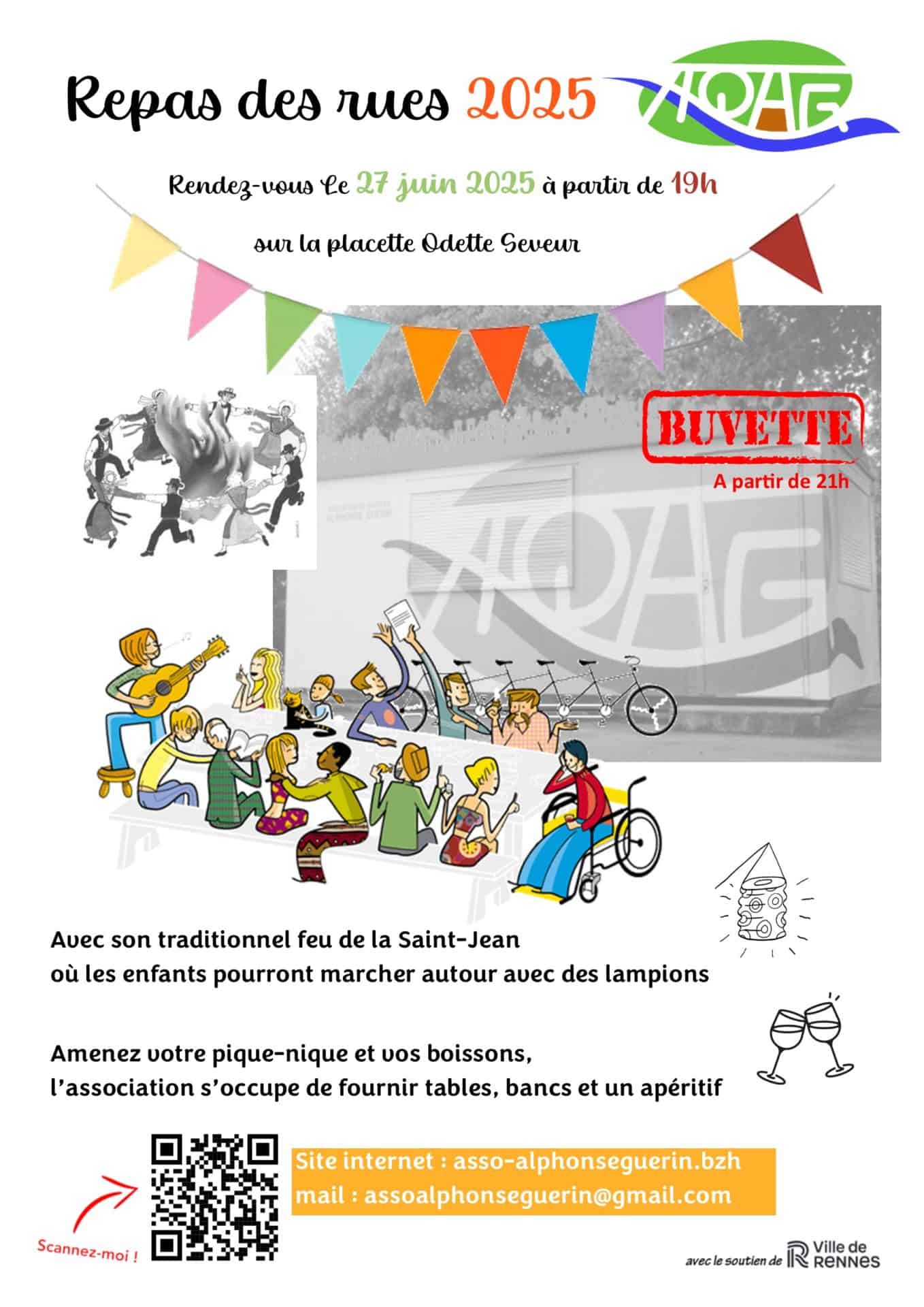 affiche repas des rues 2025 2